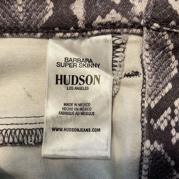 $5 for $25 Hudson Jeans Barbara High Rise Super Skinny Python Print size 24 - Picture 6 of 11